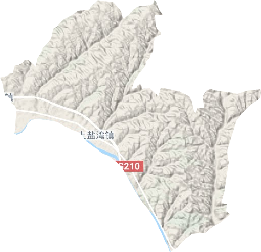上鹽灣鎮地形圖