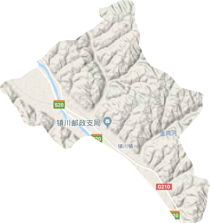 鎮川鎮地形圖