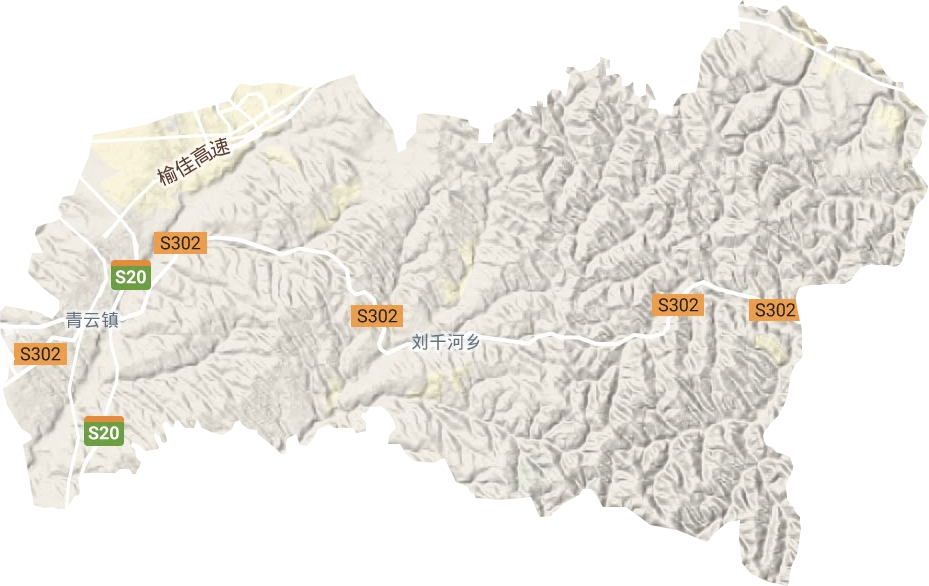 青云鎮地形圖