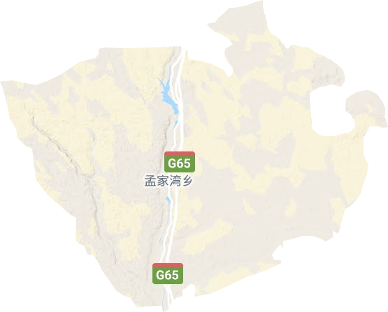 孟家灣鄉地形圖
