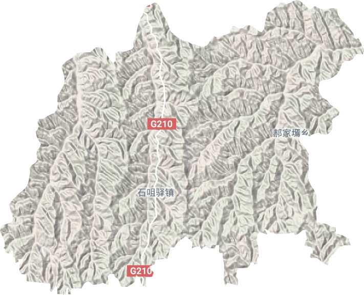 石咀驛鎮地形圖