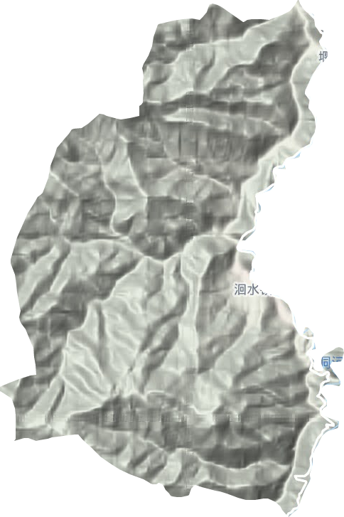 洄水鎮地形圖