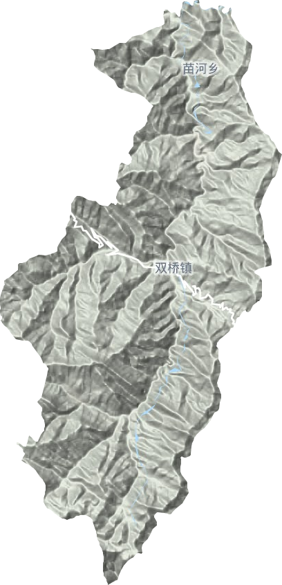 雙橋鎮地形圖