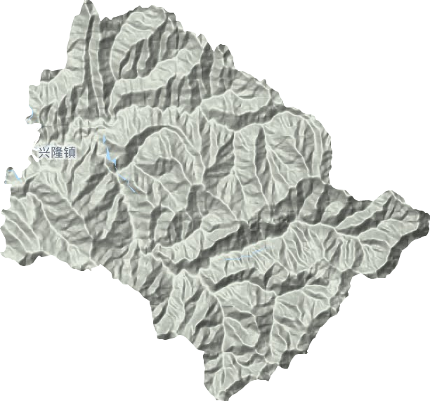 興隆鎮地形圖