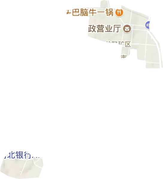 礦市街道地形圖
