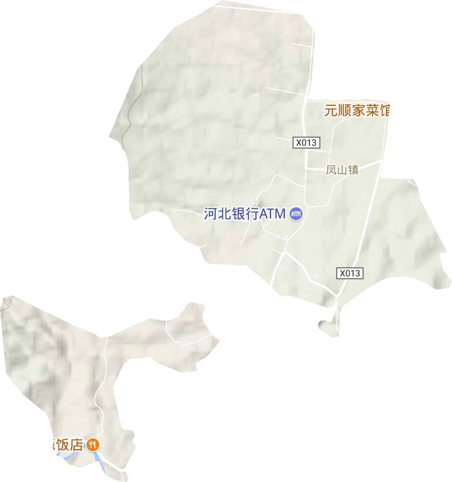 鳳山鎮(zhèn)地形圖