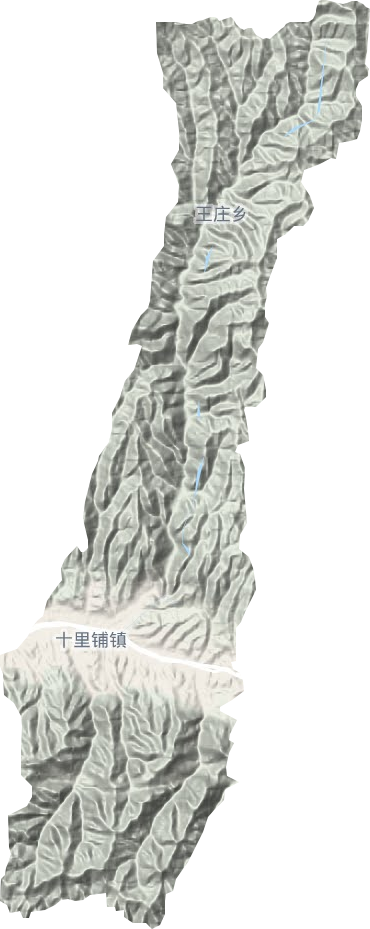十里鋪鄉地形圖