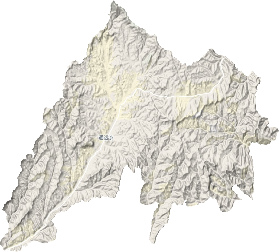 通遠(yuǎn)鄉(xiāng)地形圖
