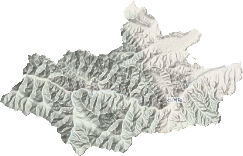 石門鎮地形圖