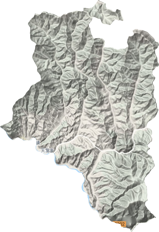 天堂鎮地形圖