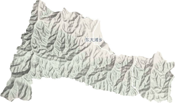 東大灘鄉地形圖