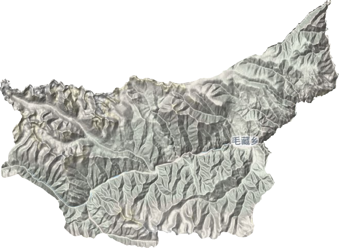 毛藏鄉(xiāng)地形圖