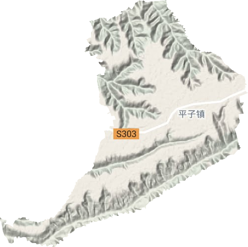 平子鎮地形圖