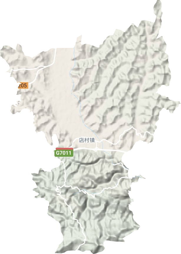 店村鎮地形圖
