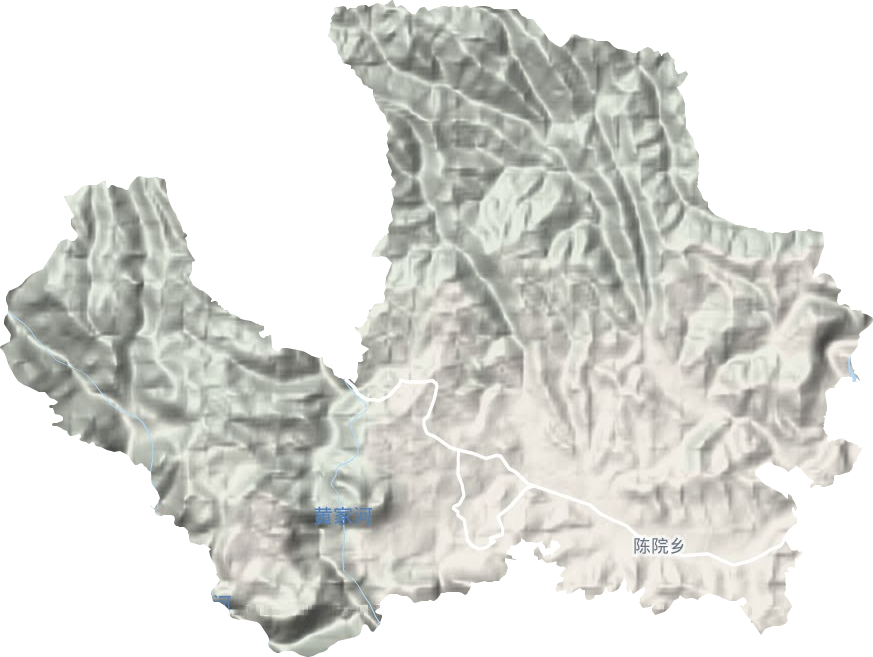 陳院鎮(zhèn)地形圖