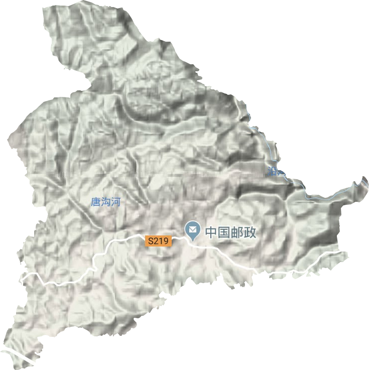 沙壩鎮地形圖