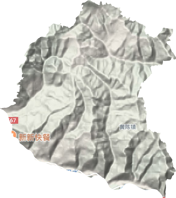 黃陳鎮地形圖