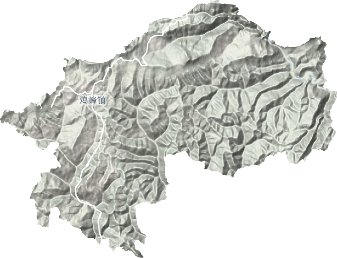 雞峰鎮地形圖