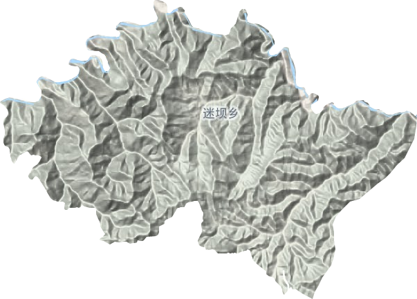 迷壩鄉地形圖