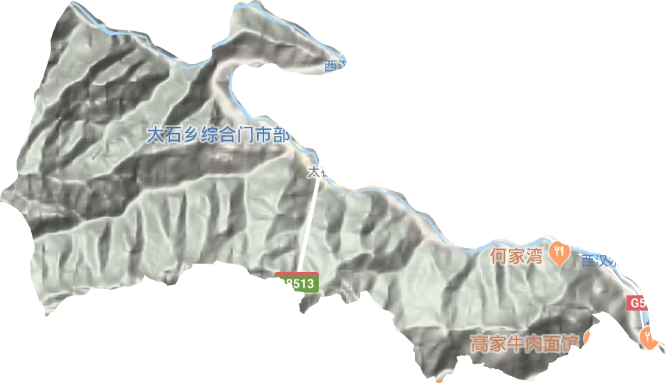 太石鄉地形圖