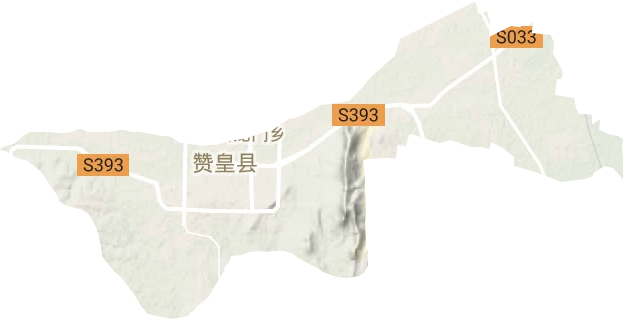 贊皇鎮地形圖