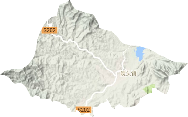 院頭鎮地形圖