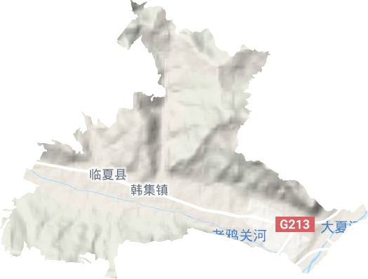 韓集鎮(zhèn)地形圖