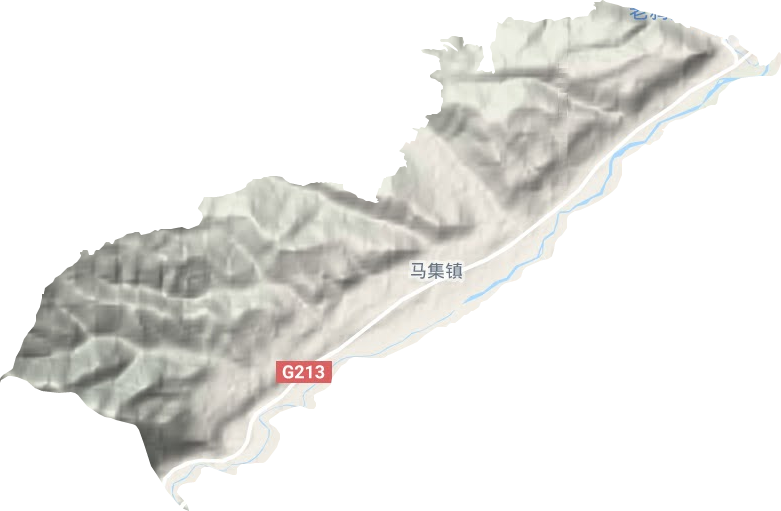 馬集鎮地形圖