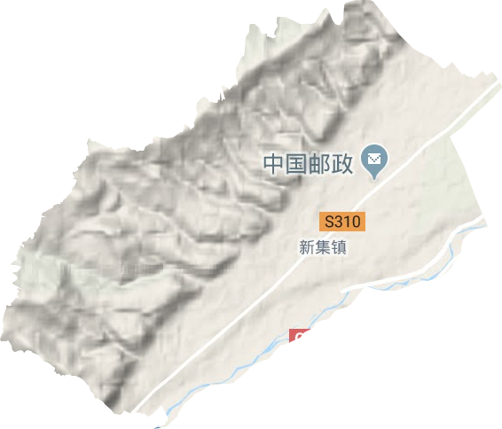 新集鎮(zhèn)地形圖