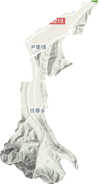 尹集鎮地形圖