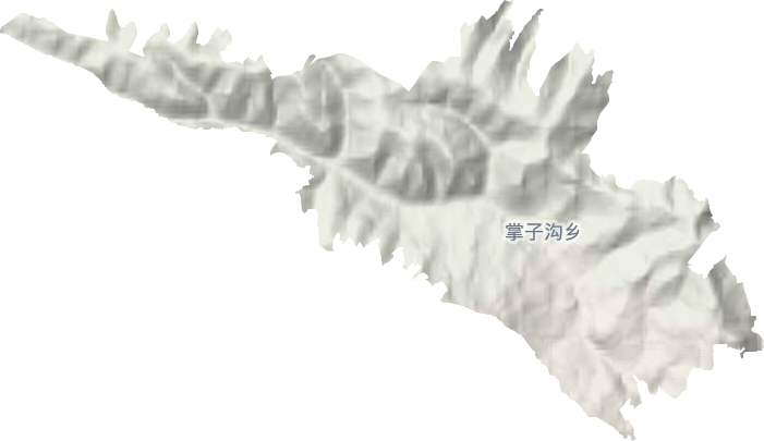 掌子溝鄉地形圖