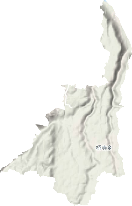 橋寺鄉地形圖