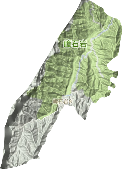 嶂石巖鄉地形圖