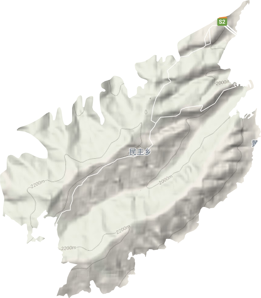 民主鄉地形圖