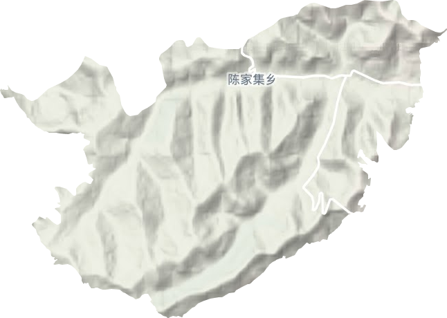 陳家集鄉地形圖