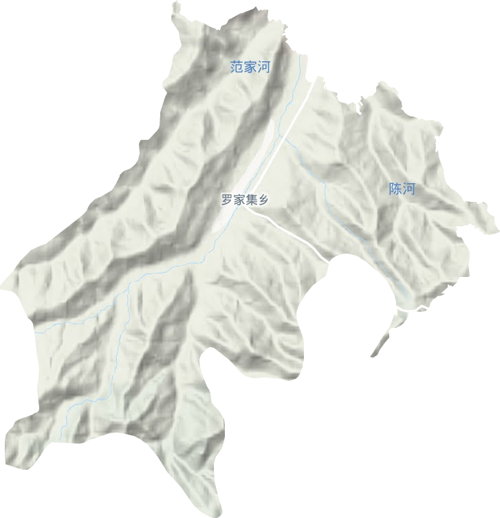 羅家集鄉地形圖