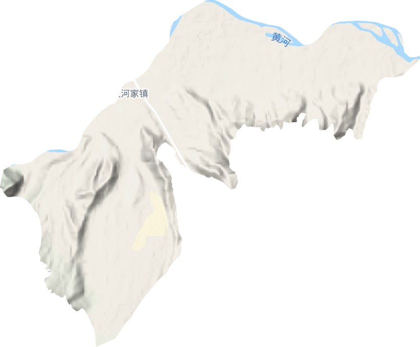 大河家鎮(zhèn)地形圖