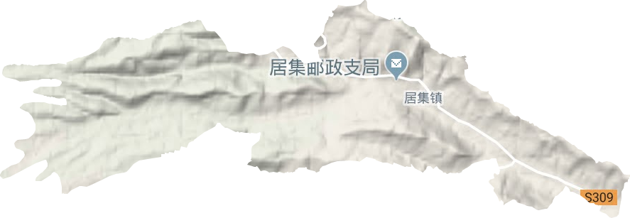 居集鎮(zhèn)地形圖