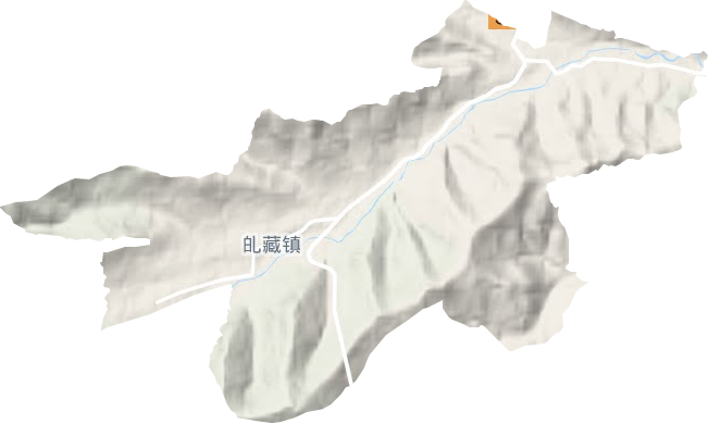癿藏鎮地形圖