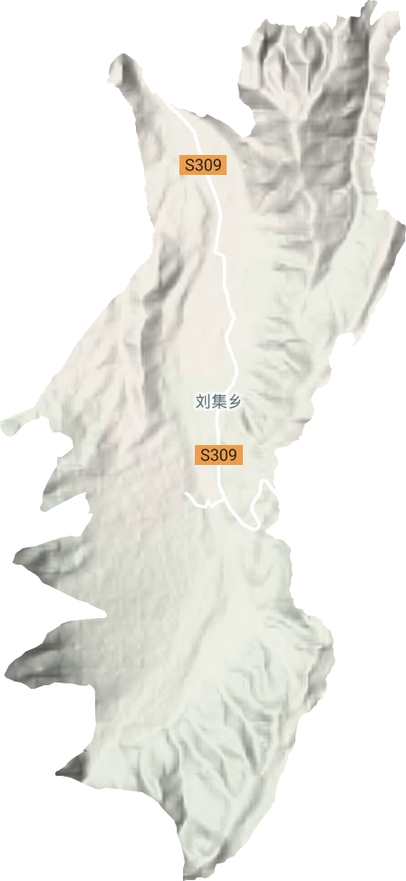 劉集鄉地形圖