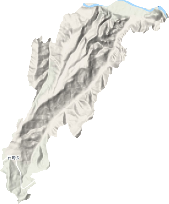 石塬鄉(xiāng)地形圖