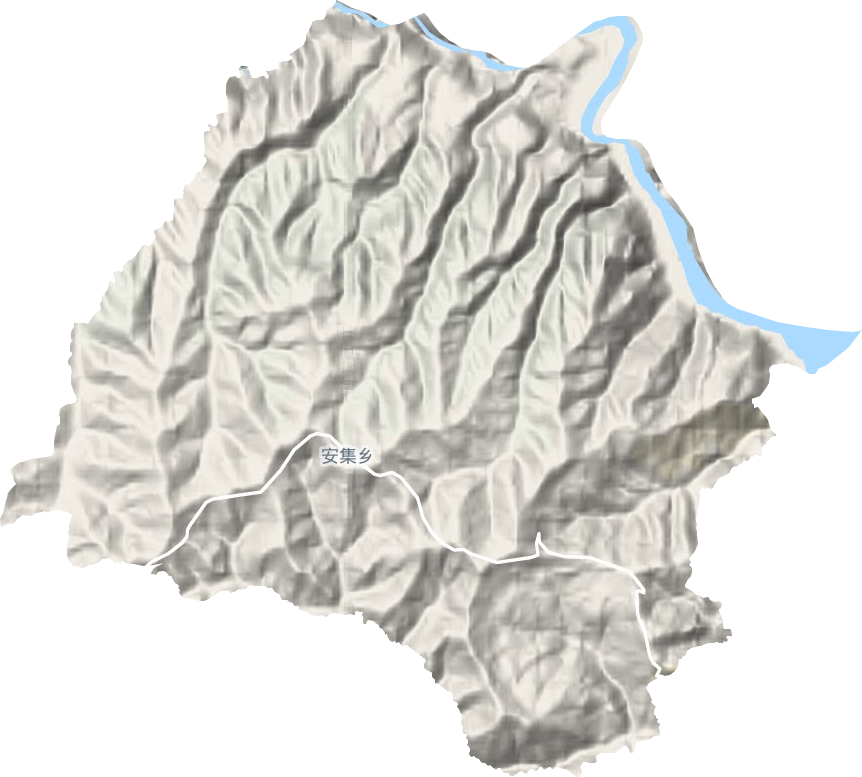 安集鄉地形圖