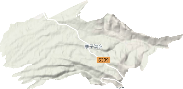 寨子溝鄉(xiāng)地形圖
