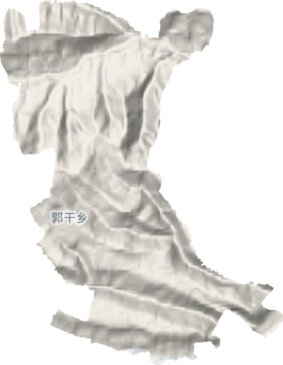 郭干鄉(xiāng)地形圖