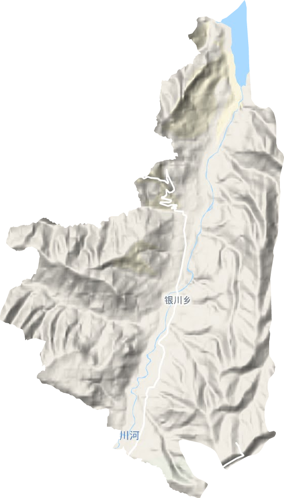 銀川鄉地形圖