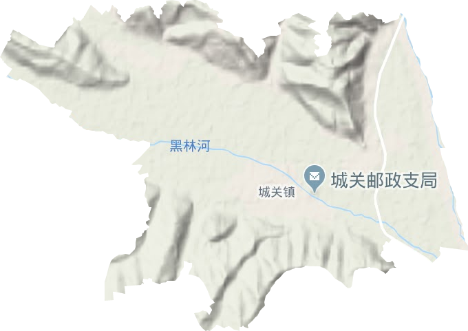 城關鎮地形圖
