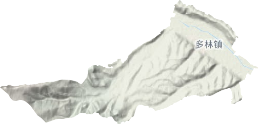 多林鎮(zhèn)地形圖