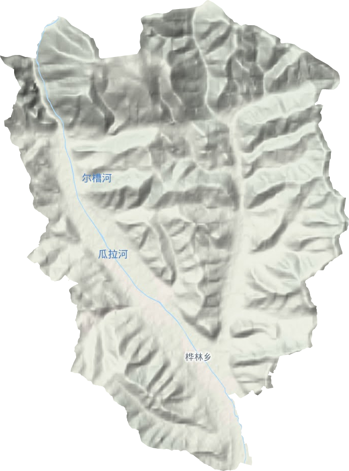 樺林鄉(xiāng)地形圖
