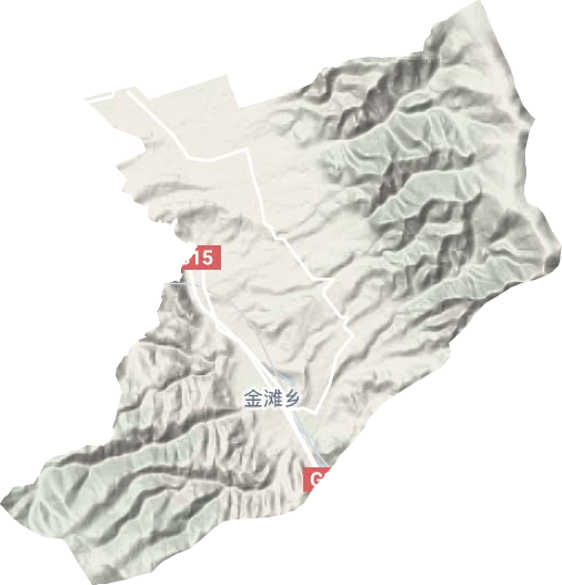 金灘鄉地形圖