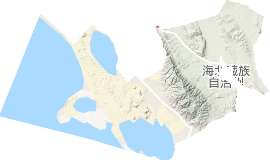 青海湖鄉地形圖